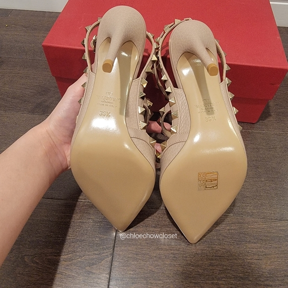 VALENTINO GARAVANI ROCKSTUD CAGED PUMP 100MM - Picture 6 of 6